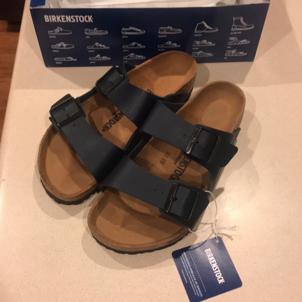 New Navy Arizona Birkenstock’s